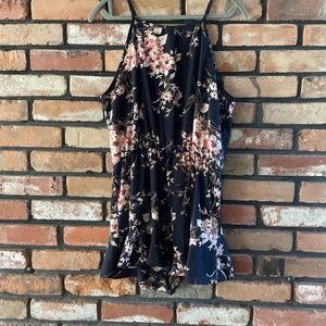 Cute Navy Floral Romper